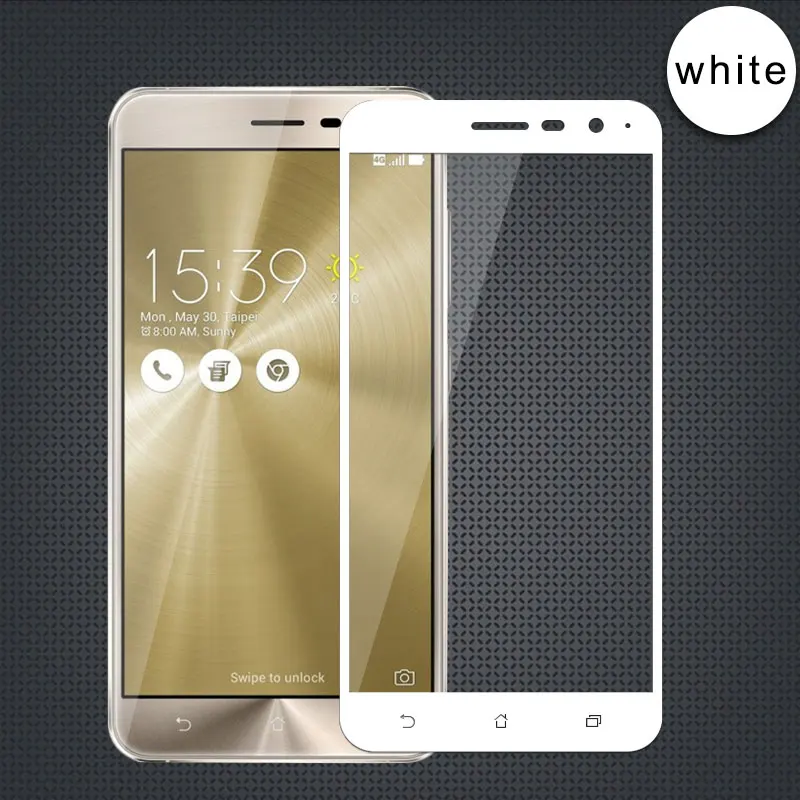 

For Asus Zenfone 3 ZE520KL 5.2" Screen Protector Tempered Glass Color Full Coverage film For Zenfone 3 ZE520KL Toughened Films
