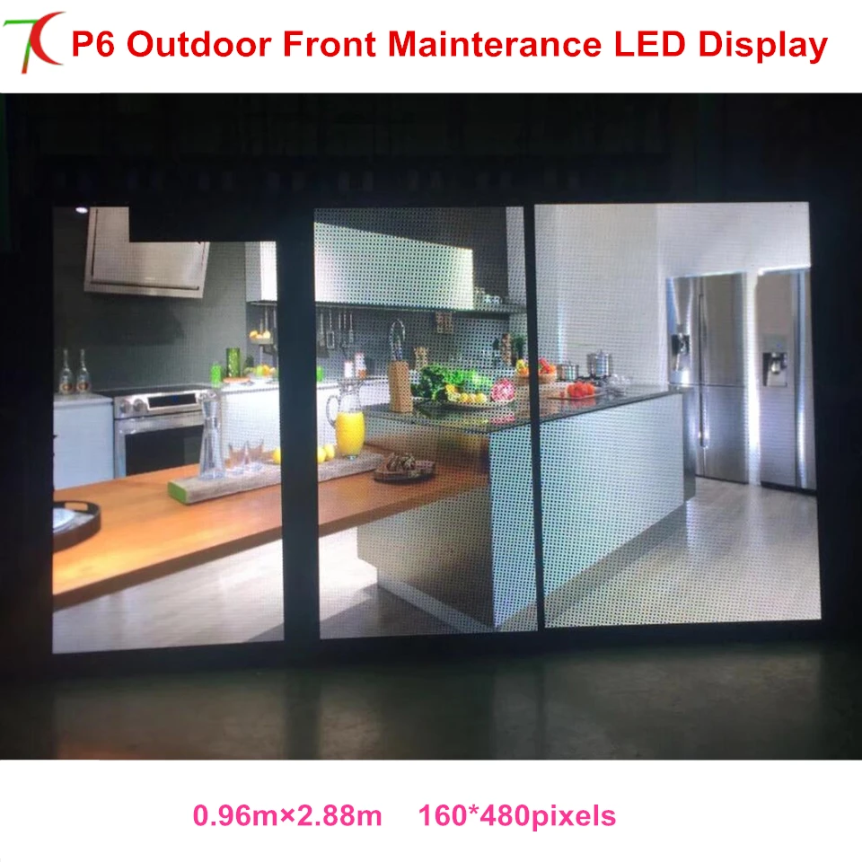 

Front mainterance customizable P4/P5/P6 outdoor waterproof metal equipment cabinet display advertisement screen