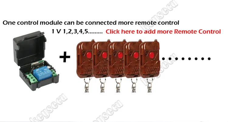 Accesss Control System 1V1 Wireless Remote Control Kit Door Lock Open Release Exit Switch-5