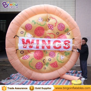 

Free Shipping 3M giant inflatable pizza replica decorative oxford nylon inflatable pizza model for inflatable toys