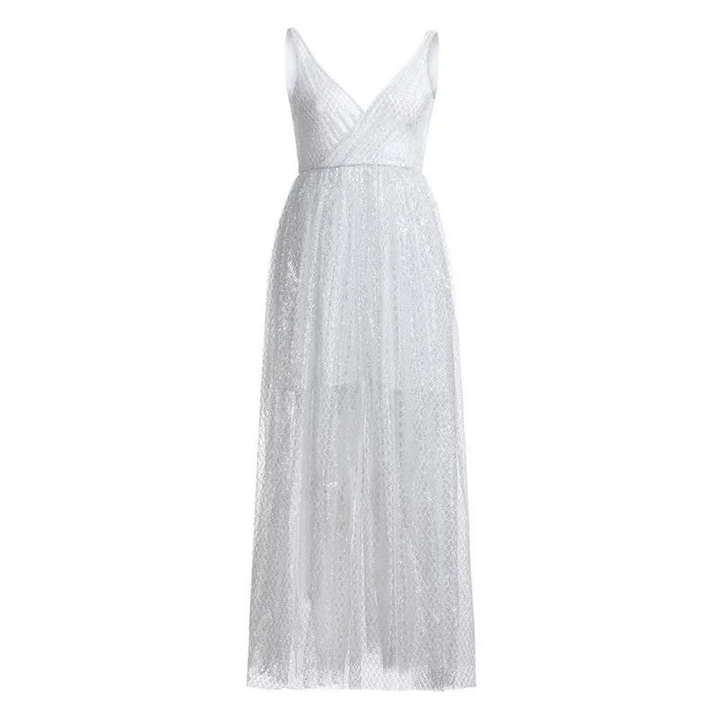 Women Princess Party Dress Sexy Sleeveless And Backless Soild Sling Party Sheath Dress Plus Size Ladies WeddingDress 40JA22 (6)