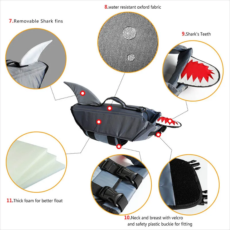Dog swimming vest