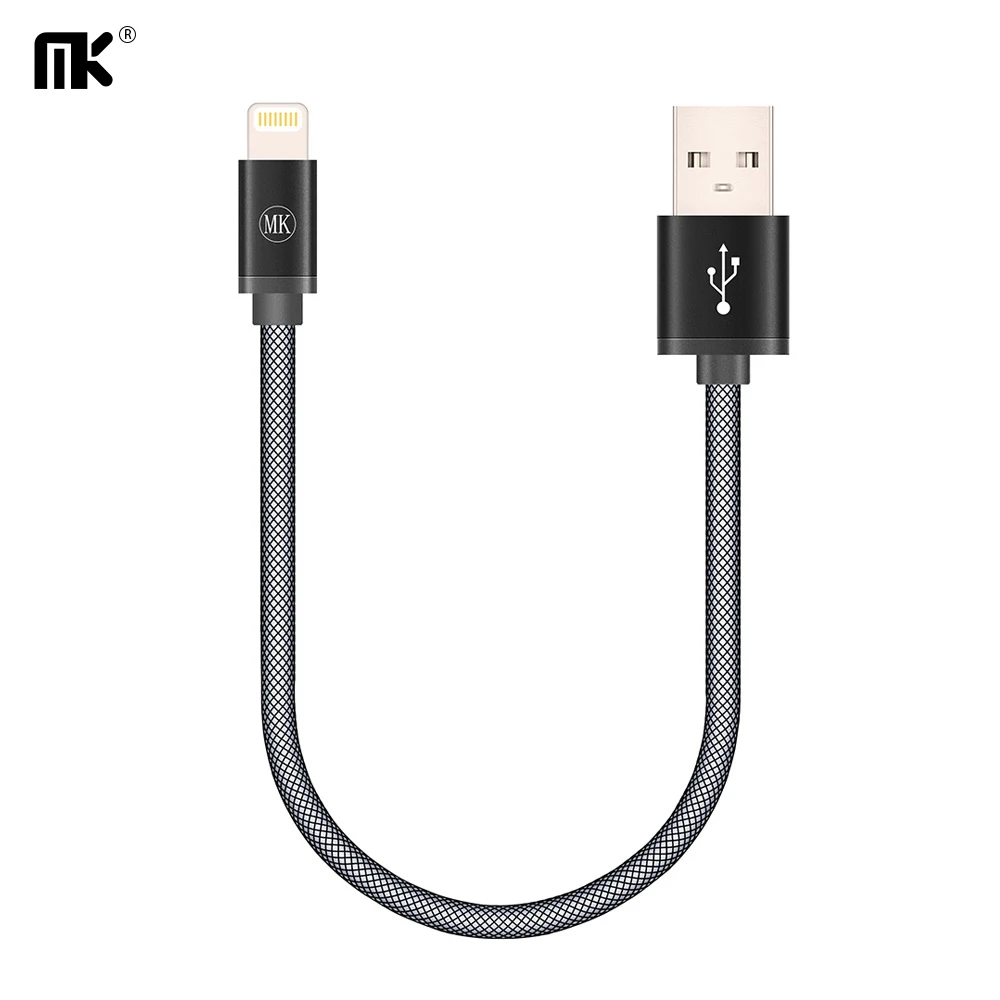 MK Original USB Cable Short 0.2m 2.4A for iPhone 5 5s 6 6S Plus 7 7plus