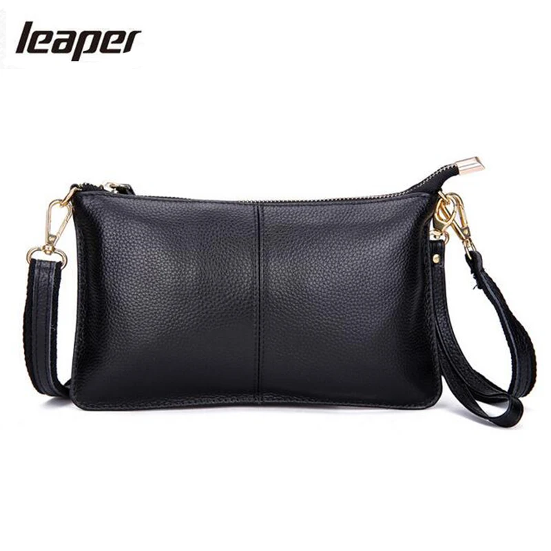 

Leaper Cow Genuine Leather Small Shoulder Bags For Women Crossbody Bags Famous Brands Designer Women Messenger Bags Clutch