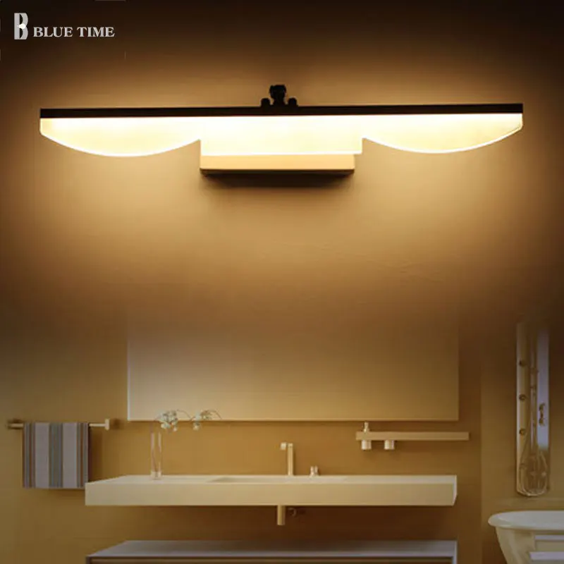 120 100 80 60 40cm bagno specchio luce frontale led applique da