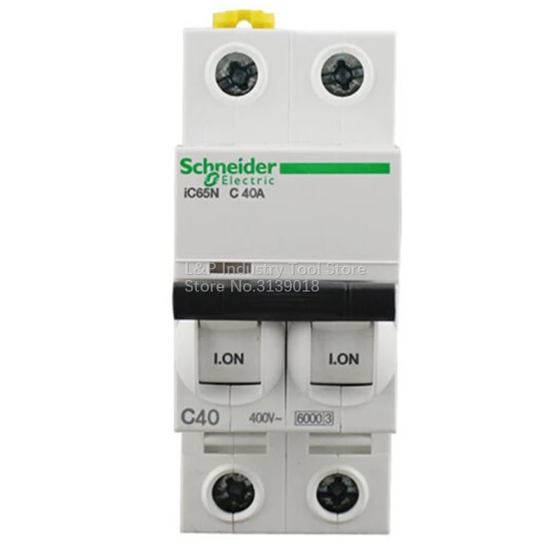 Новинка оригинальный миниатюрный автоматический выключатель Schneider Electric IC65N 2P C40A