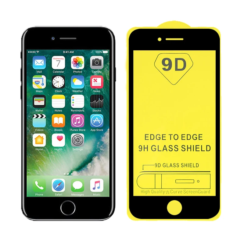 9D закаленное стекло для Apple iPhone 7 Защита экрана 6 8 Plus защитное aiphone i7 aphone 7Plus