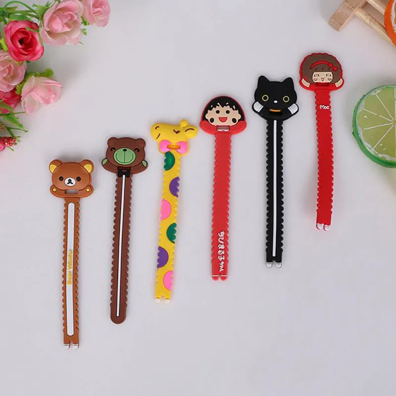 

5 Pcs Kawaii Sakura Maruko Bear Animal Cable Winder Organizer Desk Headset Holder Line Fixer Winder Wrap Stationary Card Holder