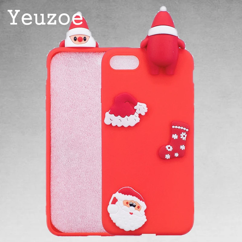 Yeuzoe Christmas silicone Cases For iphone 7 8 6 6s Plus 5 5s se cover