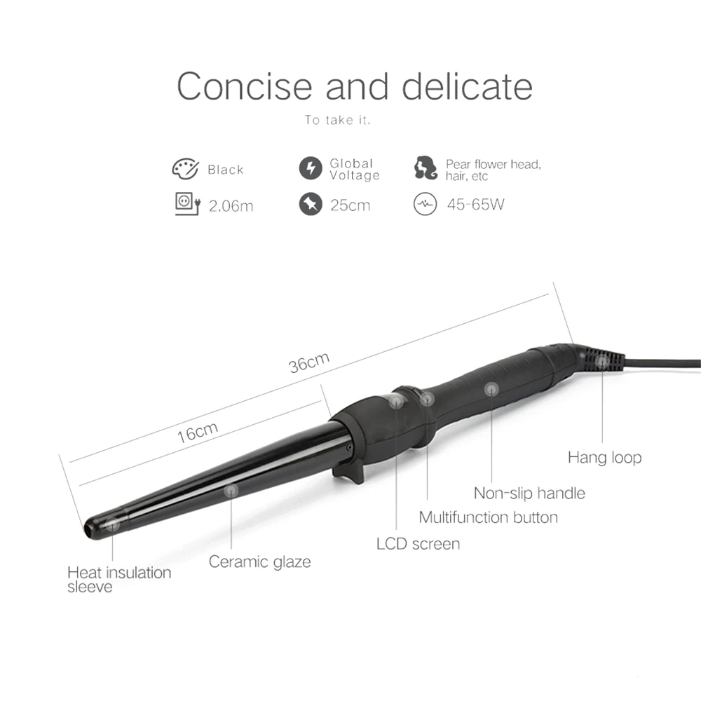 Ceramic Styling Tools Professional Hair Curling Iron Hair waver Pear Flower Cone Electric Hair Curler Roller Curling Wand