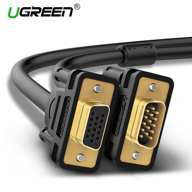 Cheap Ugreen VGA Extension Cable 1080P VGA Male to Female Video Adapter Cables with Ferrite Cores for Laptop PC Projector HDTV Display Cheap Ugreen VGA Extension Cable 1080P VGA Male to Female Video Adapter Cables with Ferrite Cores for Laptop PC Projector HDTV Display