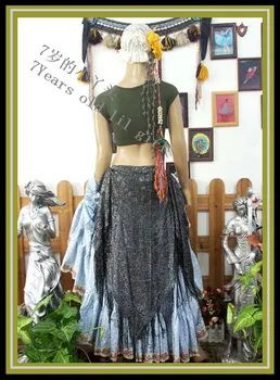 

Belly dance hip scarf GYPSY scarf tribal belly dance scarf triangle hip scarf weap belt HS905-