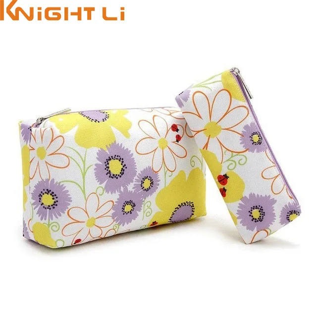 

2019 Fashion Flower Cosmetic Bag Zipper Cosmetic Case Ladies Make Up Organizer Storage Bag MM8