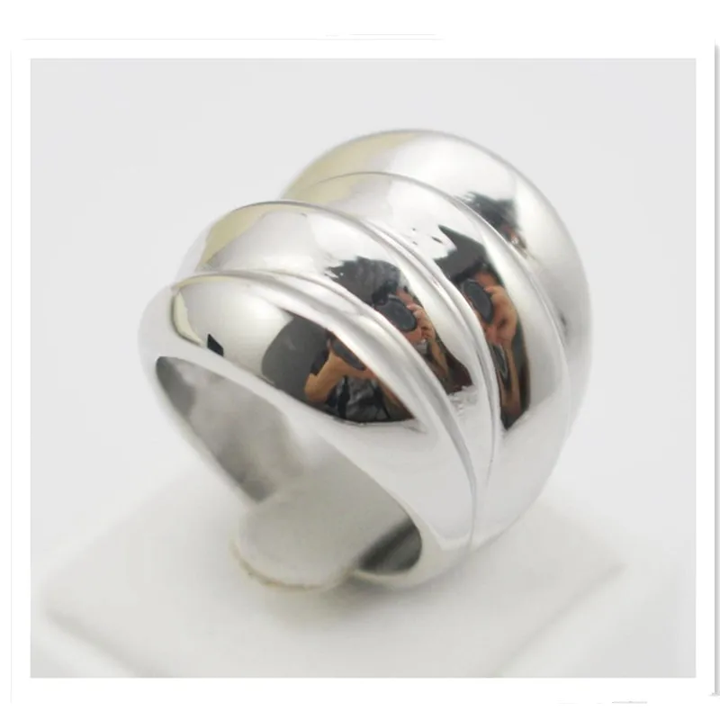 Кольцо с белым опалом Ювелирные изделия из нержавеющей стали широкий серебряный цвет для женщин и мужчин обручальное кольцо размер 7 6 10 8 9