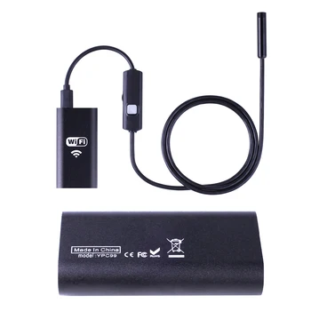 

2M HD 1200P Wireless WiFi Endoscope Mini Waterproof Soft Cable Inspection Camera 8mm Lens 8 LED Borescope For IOS And Android PC