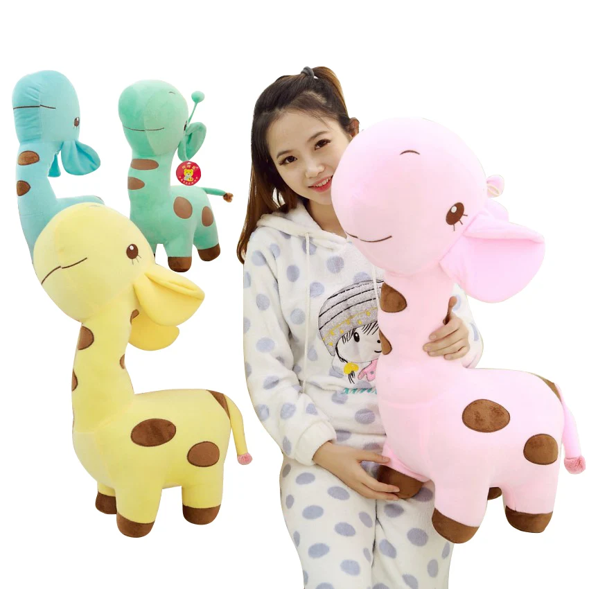 

20-50cm cartoon Standing Giraffe plush toys stuffed plush PP cotton deer doll Sika Deer kids toys baby birthday gift Baby toys