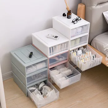 

Divider Storage Drawer Creative Plastic Multi-function Combinable DIY Storage Box Sundries Scarfs Socks Wardrobe Bra Container