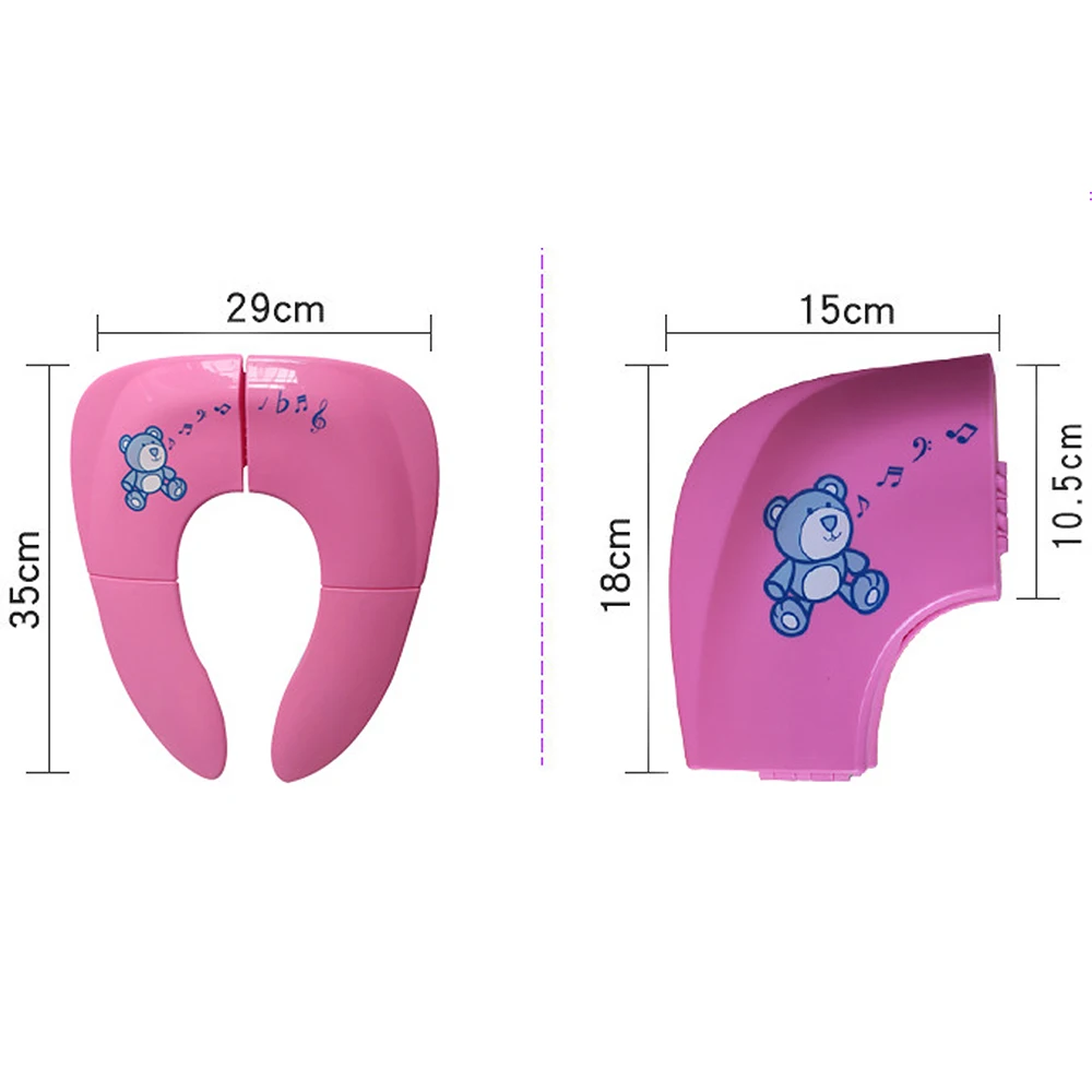 1 шт., детский дорожный складывающийся горшок, сиденье для малышей, портативное сиденье для унитаза для приучения к туалету, детский