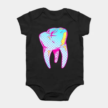 

Baby Onesie Baby Bodysuits kid t shirt Funny novelty tooth be told cool