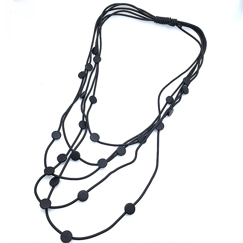 Императрица ожерелье s 5 цепи женские подвески праздничный подарок высокое качество ювелирные изделия на заказ DIY девушка ожерелье Лето Весна Новинка - Окраска металла: black