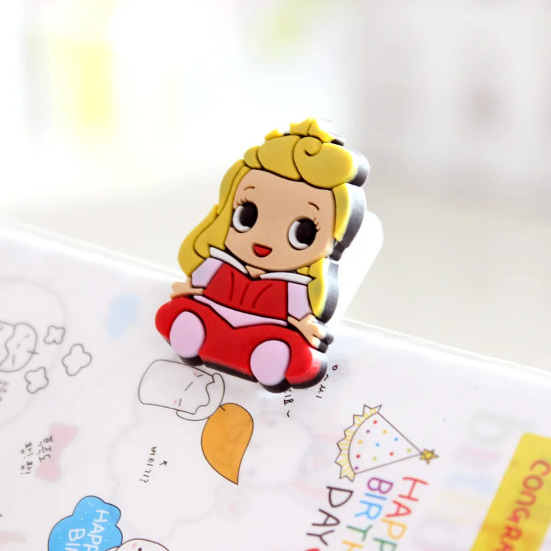 6 unids kawaii Mary gato papel PVC carpeta Clips de papel pinzas papel Clips pinzas Pince lindo papelería coreano