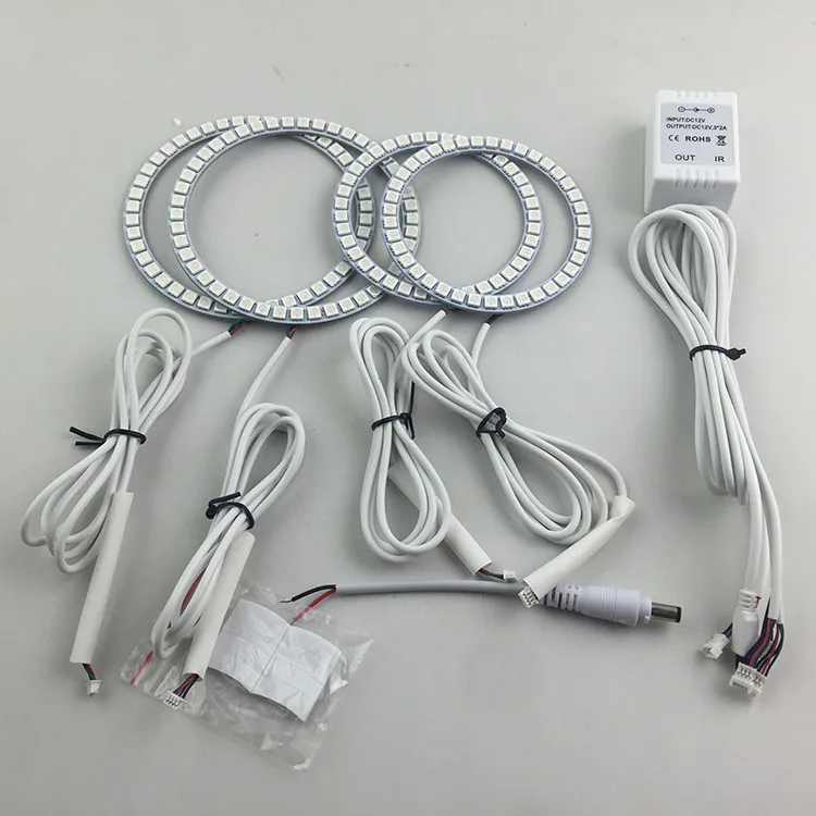 Для Kia Sorento R 2009 2010 2011 2012 светодиодный периметр фар колец halo многоцветный RGB ангел