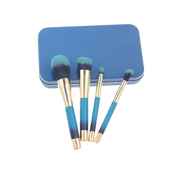 

4Pcs Magnet Handle Metal Case Packing Professional Women Girls Face Beauty Tool Makeup Cosmetic Brush Set Kit