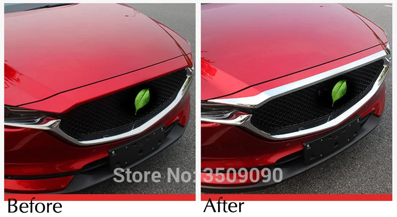 Для Mazda CX 5 CX5 2017 2018 2019 KF Хромированная передняя решетка гриля крышка двигателя