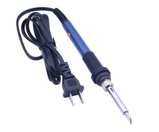 

60W 220V Electric Adjustable Temperature Welding Solder Soldering Iron Handle Heat Pencil Tool +5pcs iron tip