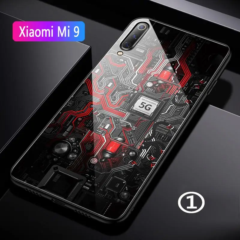 GFAITH For Xiaomi mi 9 Case Tempered Glass Explorer Version Cover for Xiaomi MI9 Shockproof Cases