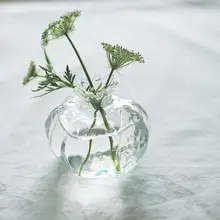 Маленькая Цветочная ваза из граната, креативные стеклянные украшения, украшение для дома, пасторальное стекло, Artware