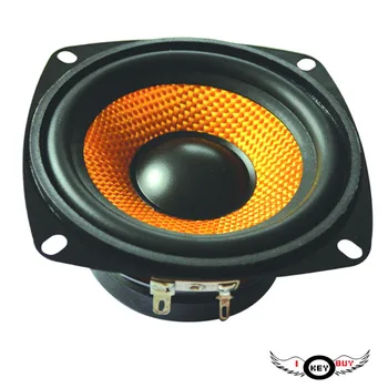 

I Key Buy High Quality 4inch 4Ohm 15W Car Audio Speaker Subwoofer Bass Square Dance Cars Home Speakers 90-10kHz Loudspeaker
