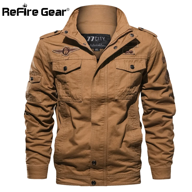 Куртка ReFire Gear Мужская тактическая бомбер в стиле милитари хлопковая армейская