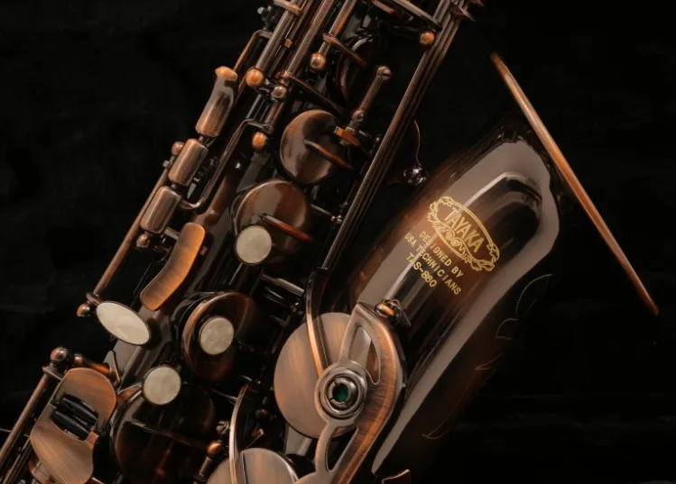 

TAYAKA TAS-860 Purple Copper Professional Level Alto Saxophone Antique Copper Eb Sax Western Instruments