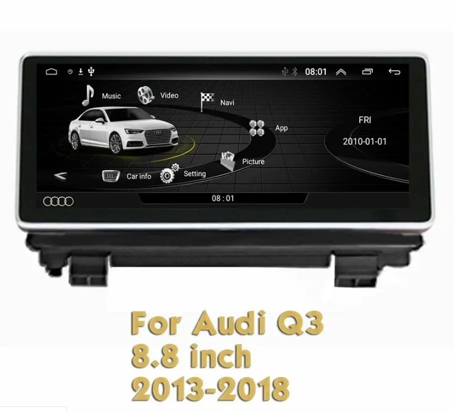 8.8 inch Android 7.1 Car Multimedia Player GPS Navigation For Audi Q3