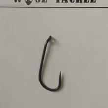 20 шт. Wise снасти Barbless темно-серый покрытием с длинным хвостовиком т Карп крючки, химически заточены для рыбалка на Карпов