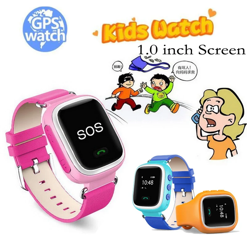 

Kids GPS Smart Watch Wristwatch SOS Call Location Finder Locator Device Tracker for Baby Safe Anti Lost Monitor Gift 1.0inch Q60
