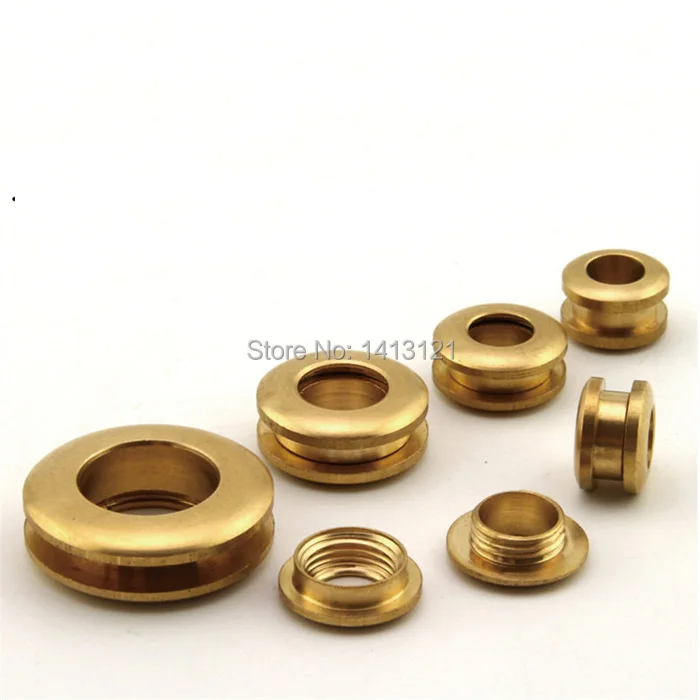 free shipping 10 pieces brass gas hole Grommets screw Threaded