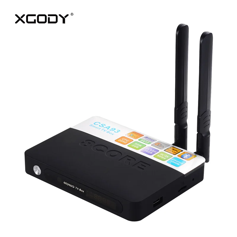 

Original CSA93 Smart TV Box Android 7.1 Nougat Amlogic S912 Octa Core 3GB DDR3 32GB ROM Bluetooth Media Player 4K HD TV Streamer