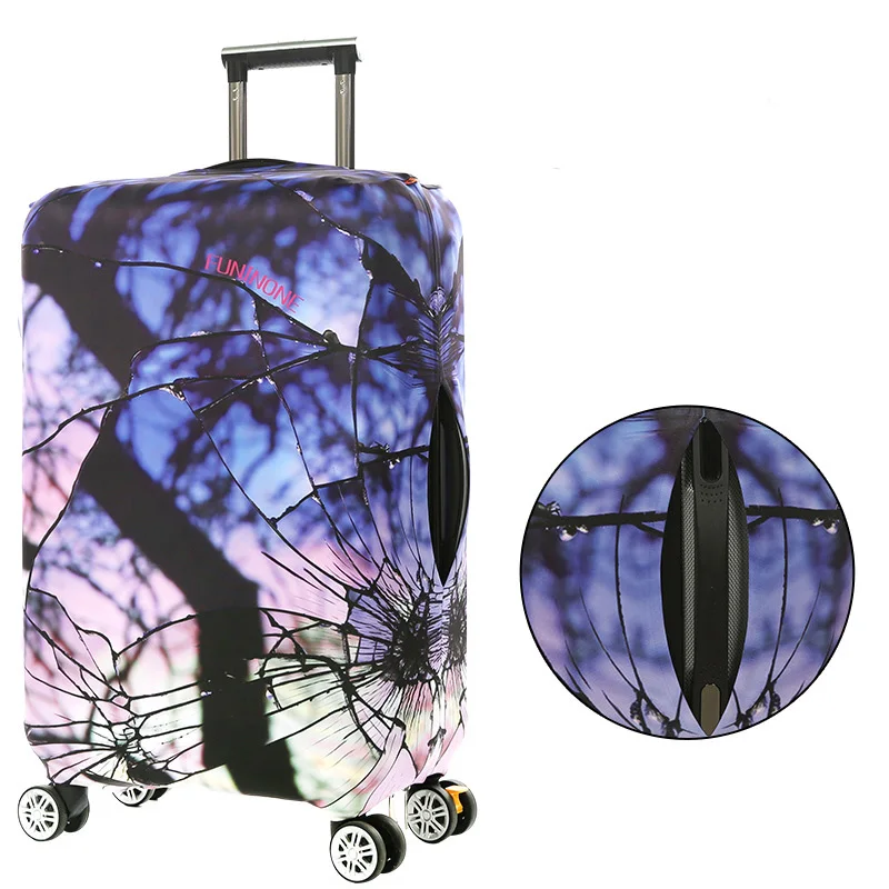 Защитный чехол для багажа с изображением вулкана Crackle, чехол для костюма, водонепроницаемые чехлы для багажа, аксессуары, сумка для путешествий, чехол на колесиках
