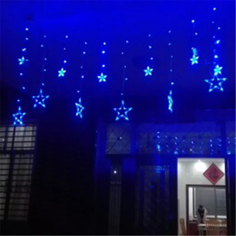 Fairy Led Flashing Starry Curtain String Light Bedroom Home Outdoor Fairy Led Flashing Starry Curtain String Light Bedroom Home Outdoor Star Lamp Wedding Christmas Garland Decoration Luminaria In From Lights