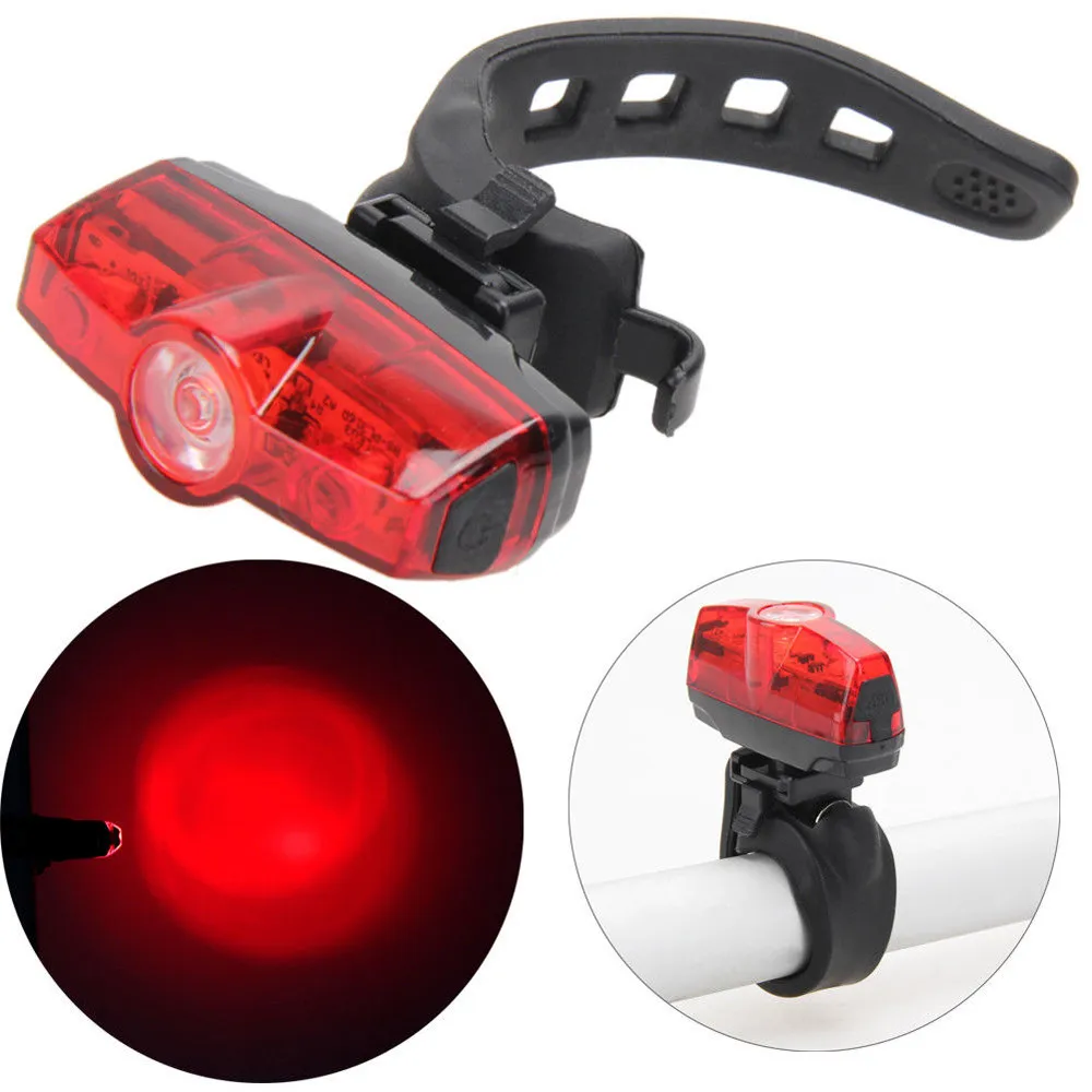 Hot Ultra bright Red 3 LED 3 modes USB Rechargeable Bike Tail Light
