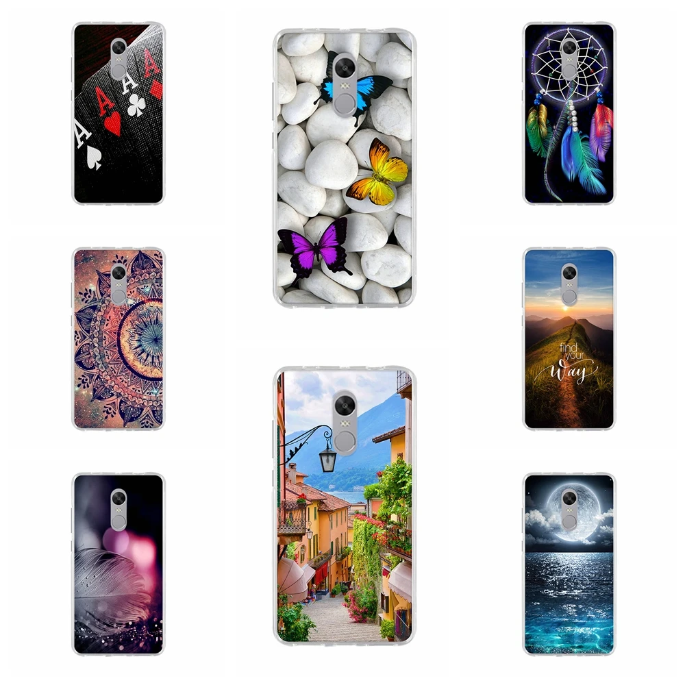 

For Xiaomi Redmi Note 4X Thin Silicone Fashion Printed Case For Redmi Note 4 4X TPU Back Protective Cover For redmi Note 4 Shell