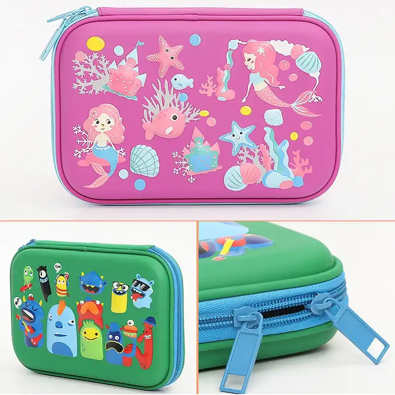 3d Cartoon Bleistift Fall Eva Bleistift Box Einhorn Stift Tasche Für Schule Mädchen Kawaii Schreibwaren Geschenk Beutel Radiergummi Bleistift Halter