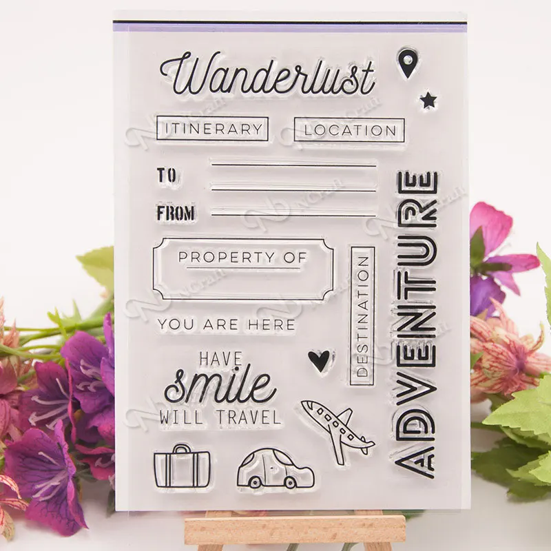

KSCRAFT Adventure Transparent Clear Silicone Stamps for DIY Scrapbooking/Card Making/Kids Fun Decoration Supplies 314
