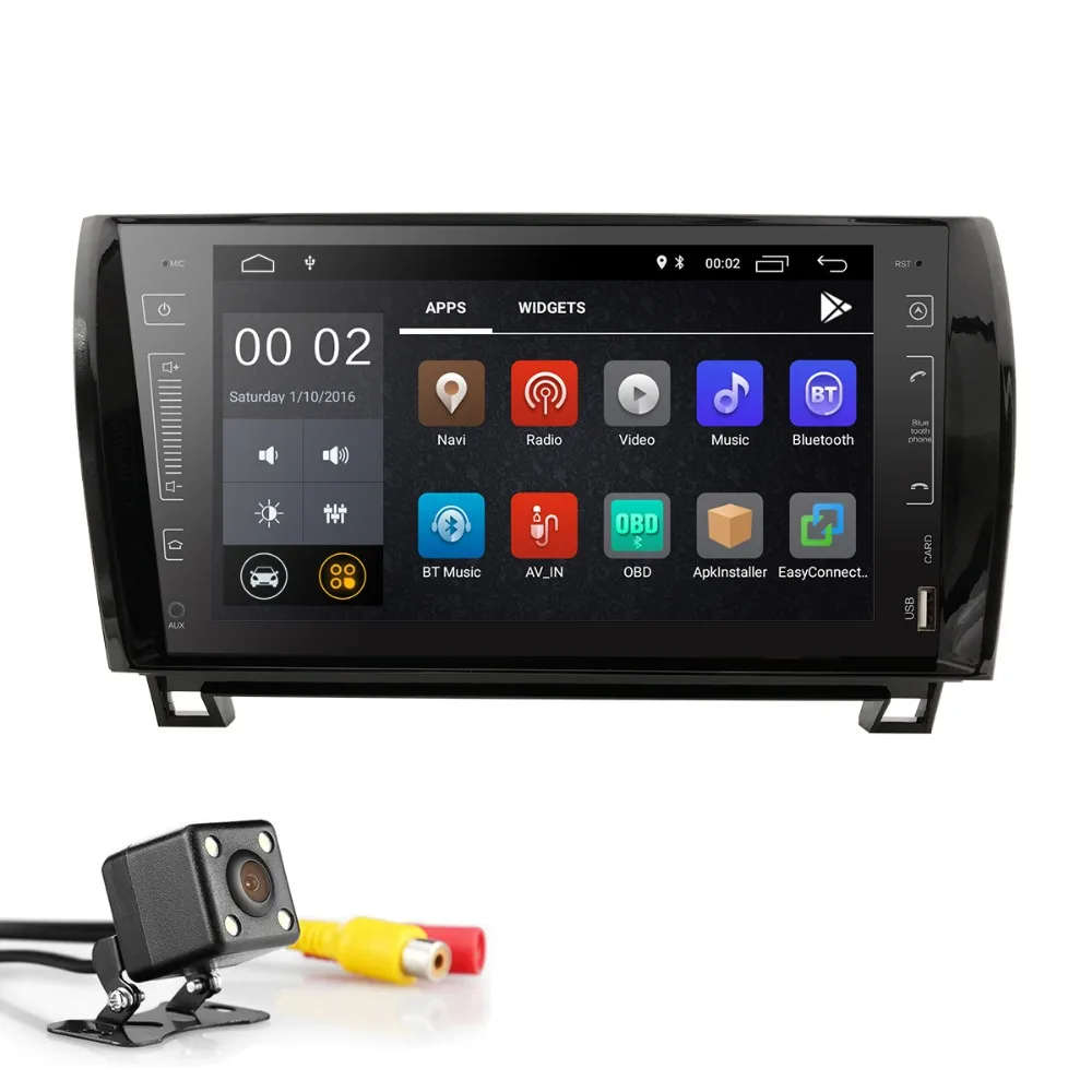Cheap 2 Din Android 8.1 Car Stereo Radio For Toyota Sequoia Tundra 9" GPS Navigation WiFi 4G Bluetooth TV TPMS No-DVD Player 1