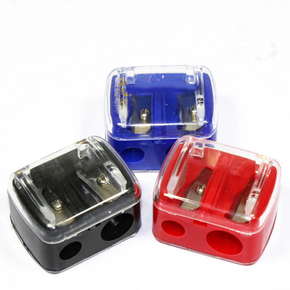 Buy TOP Double Holes Cosmetic Sharpener Useful Pencil