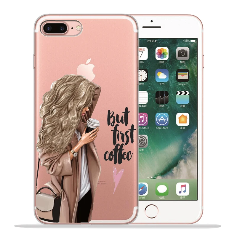 11 Новое поступление Модный чехол для телефона для девочек для Funda iPhone 8 7 6 6S Plus X XS MAX XR 10 мягкий силиконовый чехол Etui - Цвет: 11