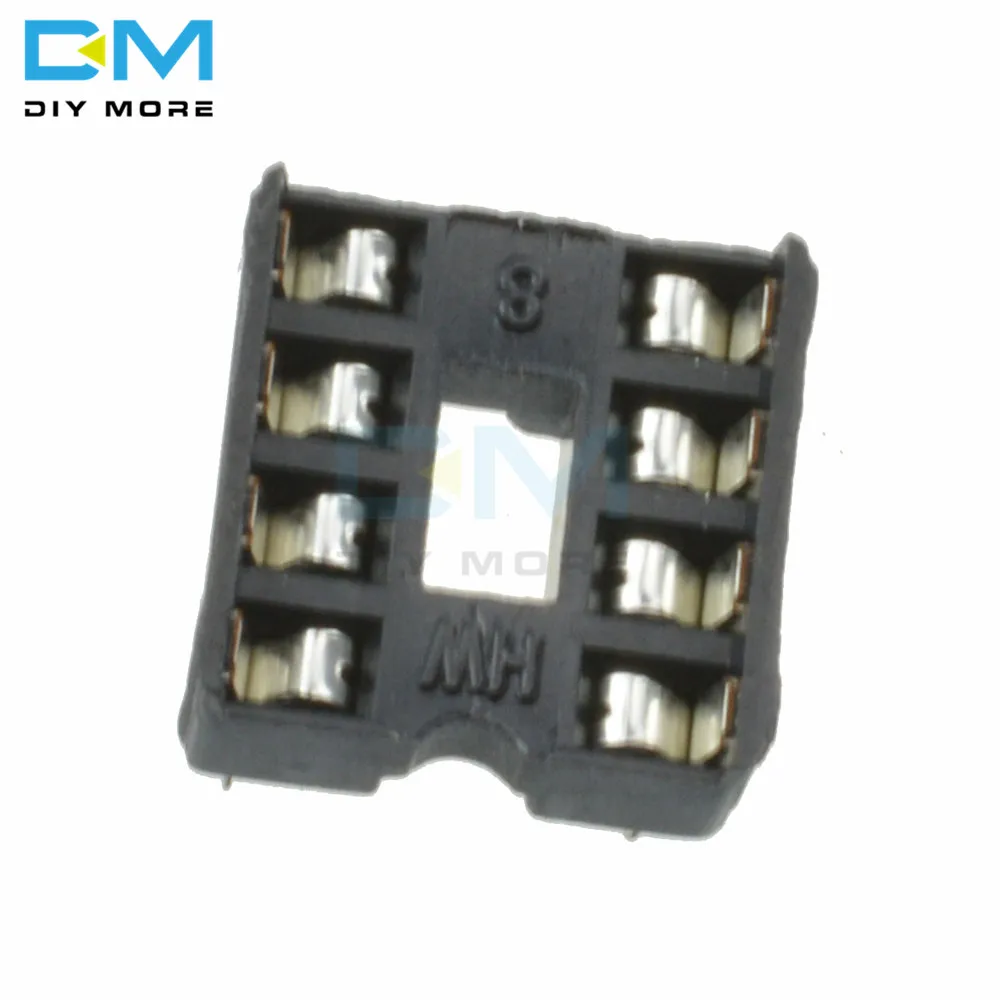 50 шт. 8pin 8 Pin DIP 8DIP IC адаптер типа припоя 2 54 мм|Интегральные схемы| |