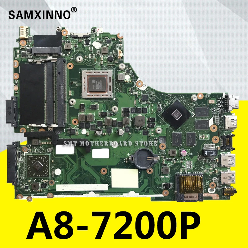 Для For Asus VM590Z X550ZE K555Z A555Z X555Z K550Z материнская плата для ноутбука A8 7200P AM740P CPU 2 5 GHz ядер